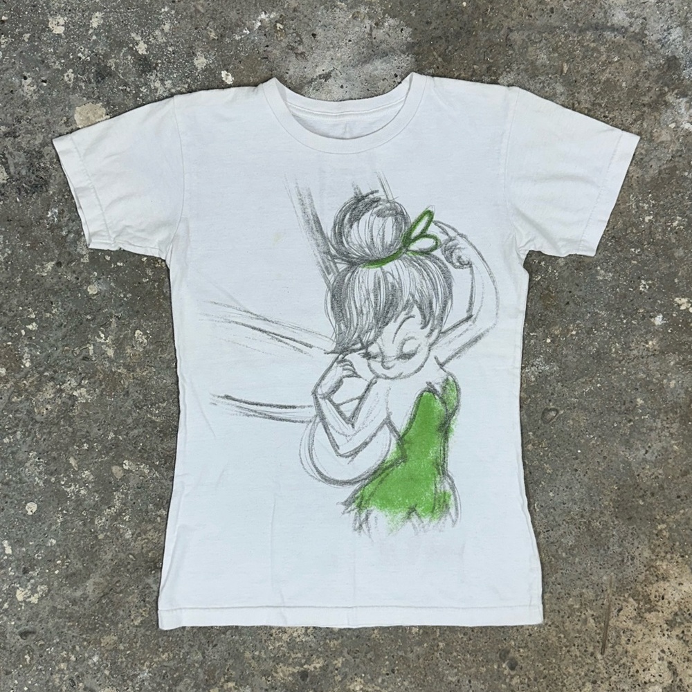 White Tinker Bell Graphic Tee